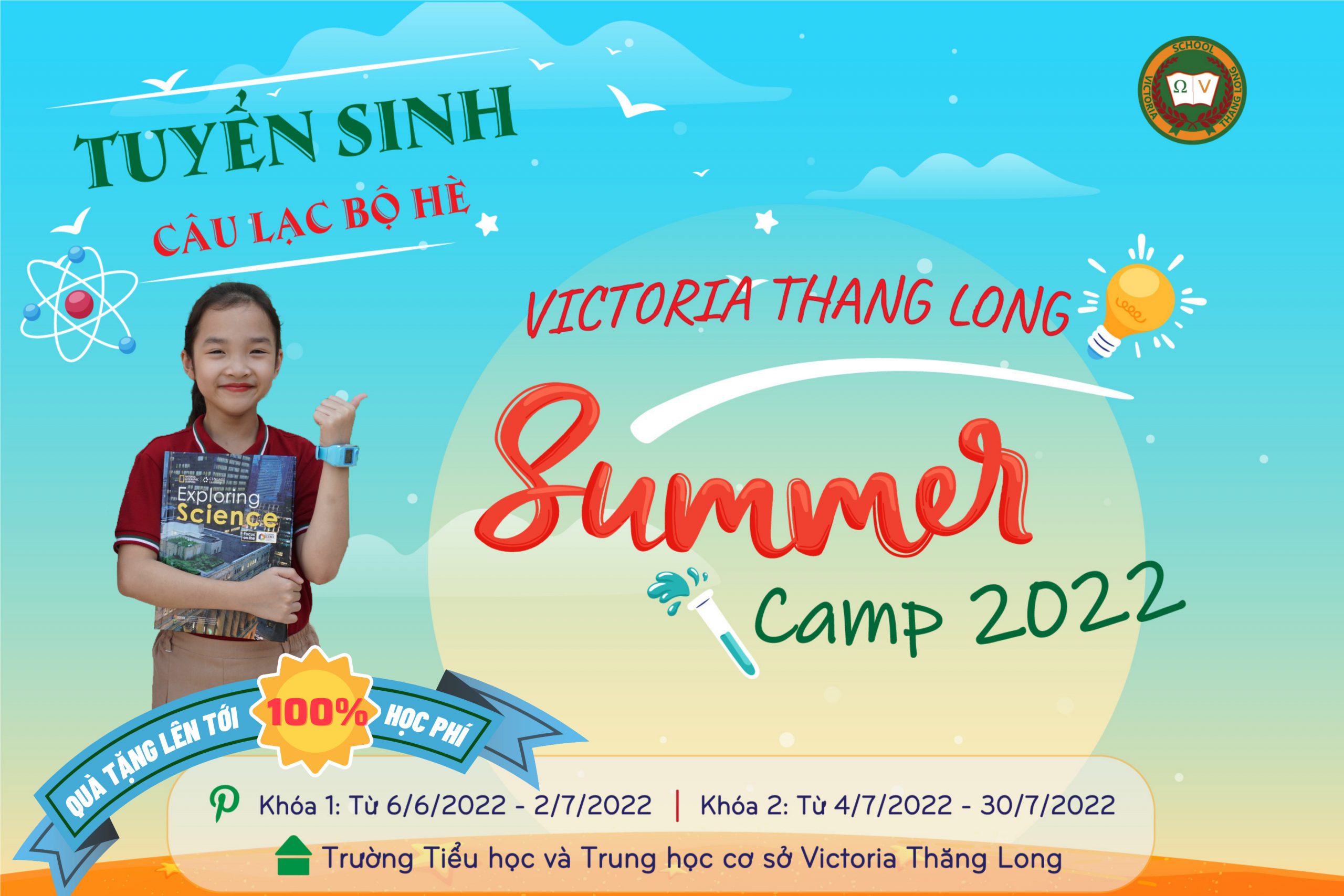 THÔNG BÁO TUYỂN SINH CÂU LẠC BỘ HÈ VICTORIA THANG LONG SUMMER CAMP 2022
