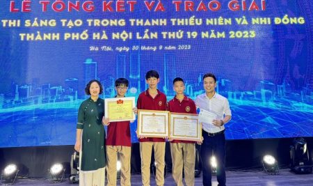 Học sinh Victoria Thăng Long “tỏa sáng” tại cuộc thi Sáng tạo trong thanh thiếu niên, nhi đồng Hà Nội 2023