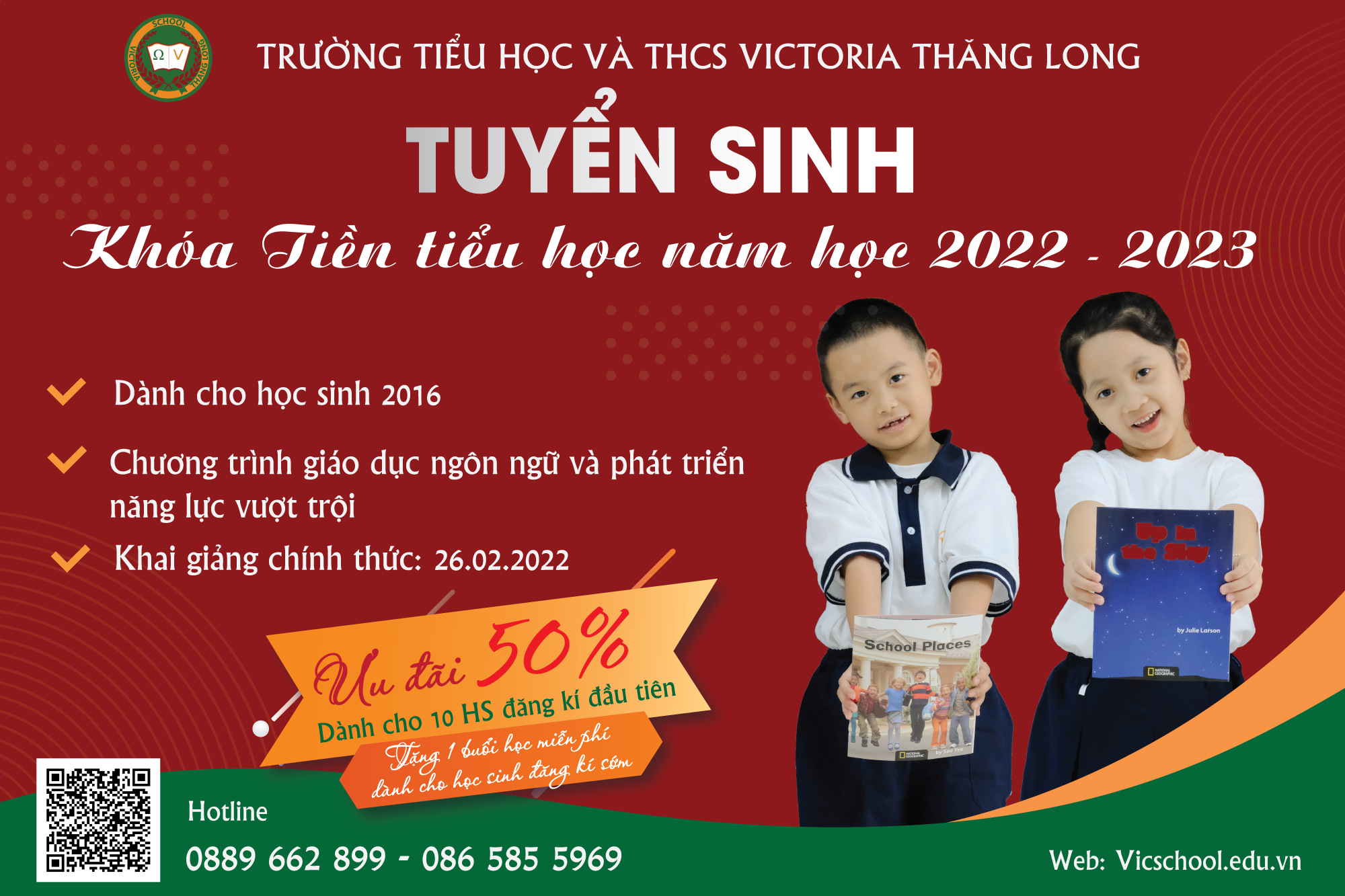 THÔNG BÁO TUYỂN SINH TIỀN TIỂU HỌC KHÓA 2 NĂM HỌC 2022 – 2023