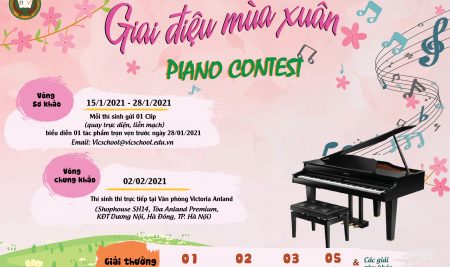Thông báo về cuộc thi Giai điệu mùa Xuân Piano Contest