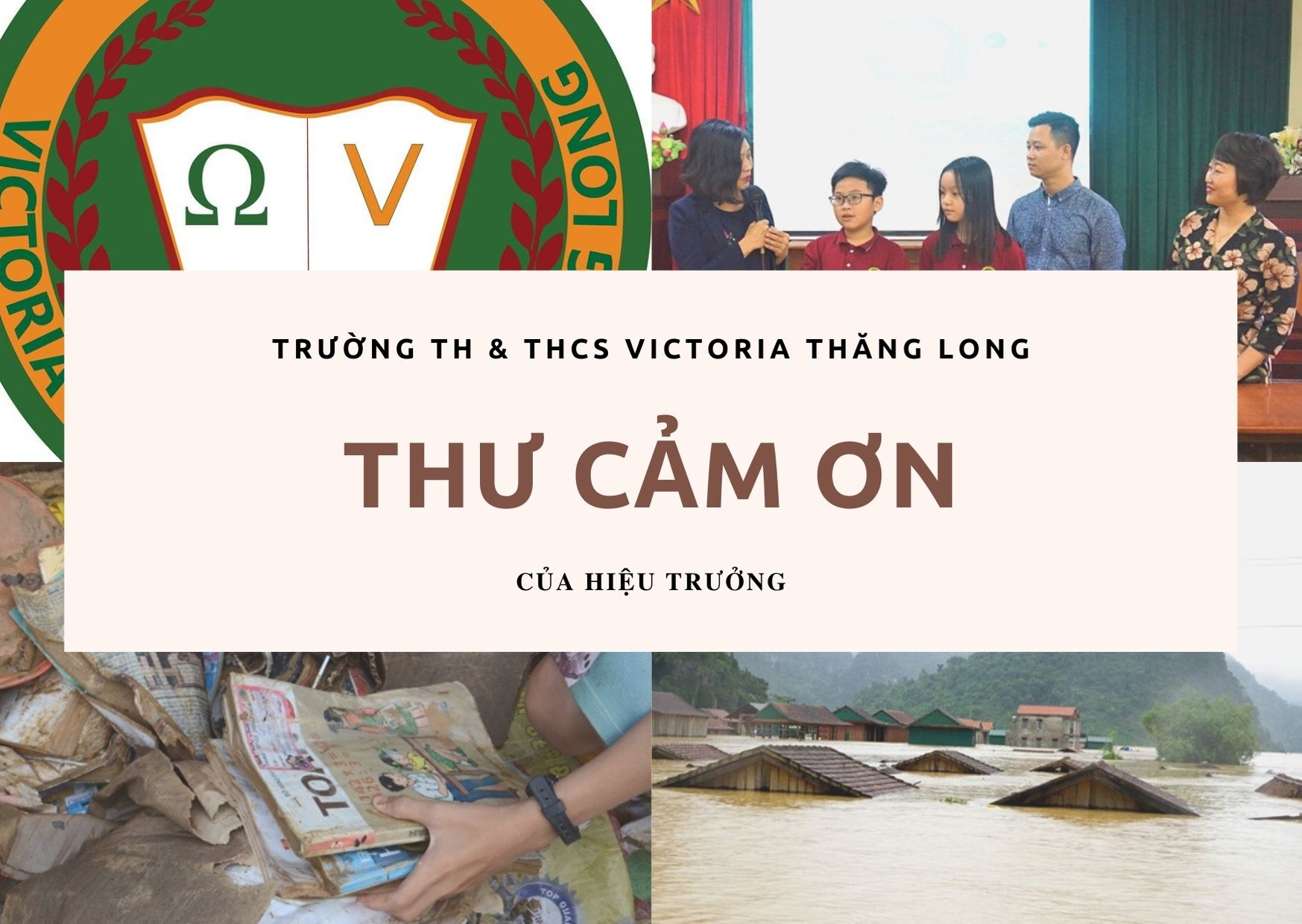 Thư cảm ơn của Hiệu trưởng Trường TH & THCS Victoria Thăng Long và – Quyết định – danh sách ủng hộ thiện nguyện Trường TH Lộc Thủy – Huyện Lệ Thủy – Tỉnh Quảng Bình.