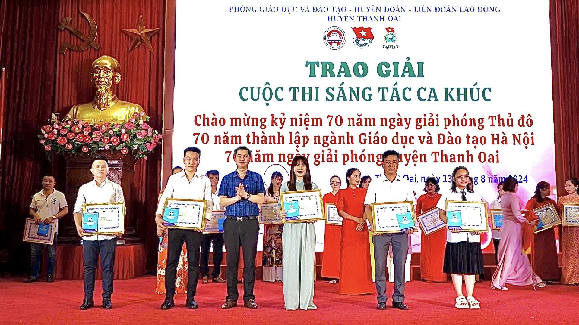 VICTORIA THĂNG LONG GIÀNH GIẢI NHÌ TRONG CUỘC THI SÁNG TÁC CA KHÚC HUYỆN THANH OAI