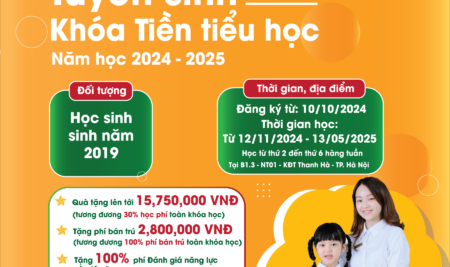 Tuyển sinh khóa Tiền tiểu học I’m a future Vicstar 2024 – Hành trình hạnh phúc, vững bước tương lai