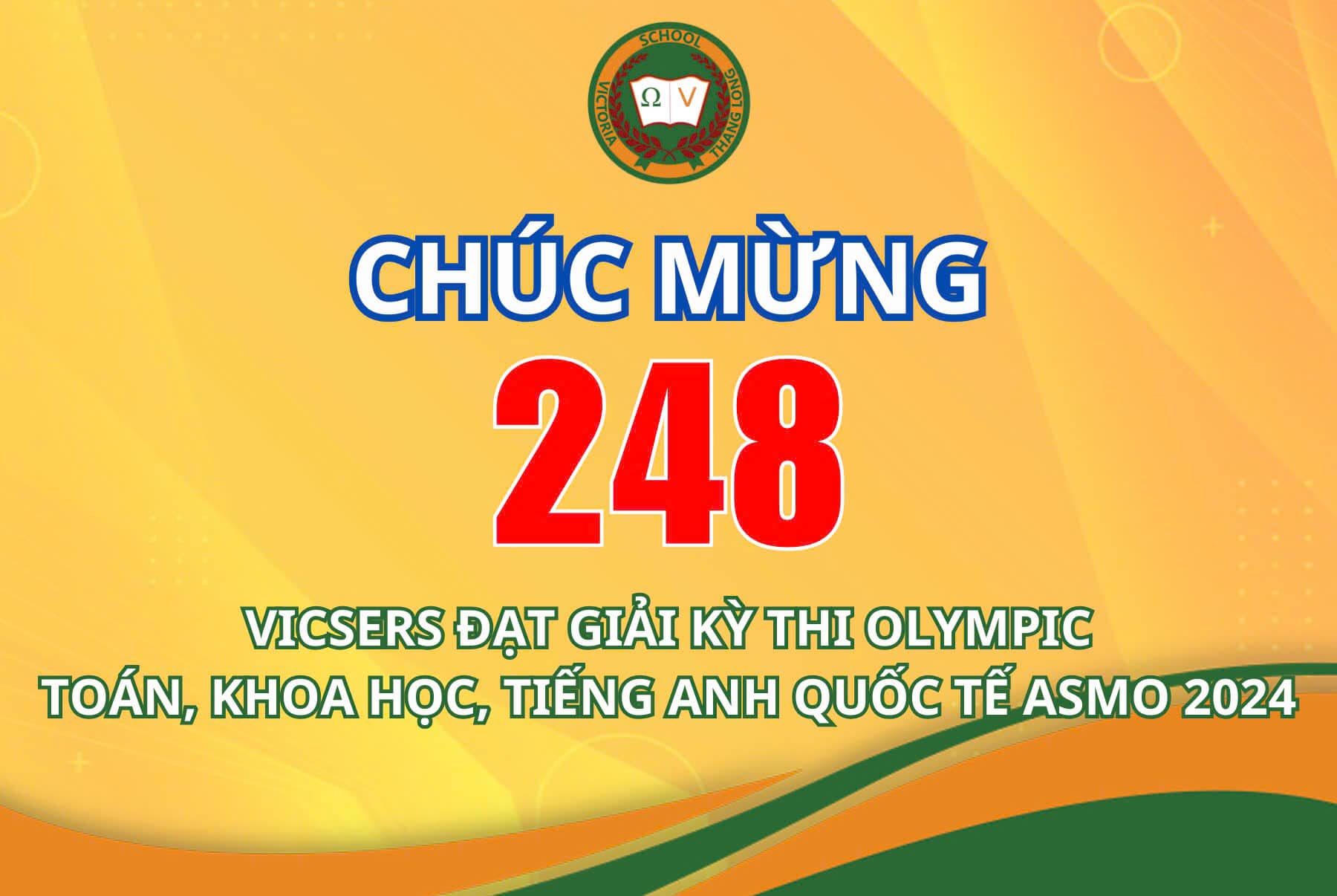 CHÚC MỪNG 248 VICSERS ĐÃ GẶT HÁI ĐƯỢC 389 GIẢI THƯỞNG TẠI KỲ THI ASMO