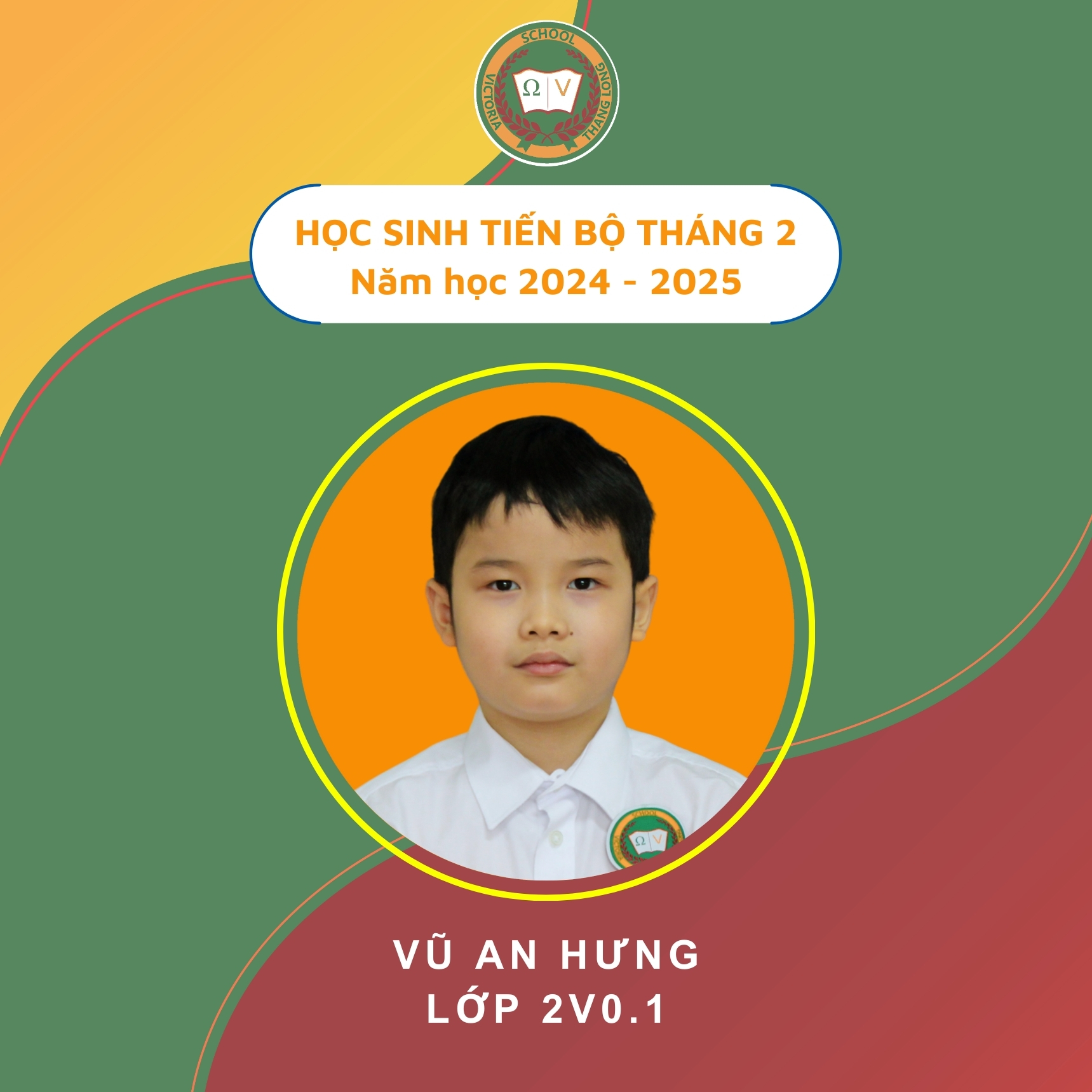 HỌC SINH TIẾN BỘ THÁNG HAI – NỖ LỰC MỖI NGÀY, CỐ GẮNG MỖI GIÂY!