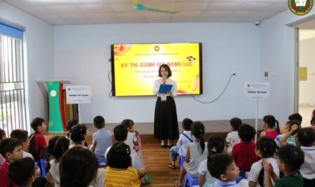 VICSTAR NHÍ THAM GIA KỲ THI XẾP LỚP 1V0.1 CCS – BƯỚC KHỞI ĐẦU CHO HÀNH TRÌNH HỘI NHẬP CHƯƠNG TRÌNH QUỐC TẾ