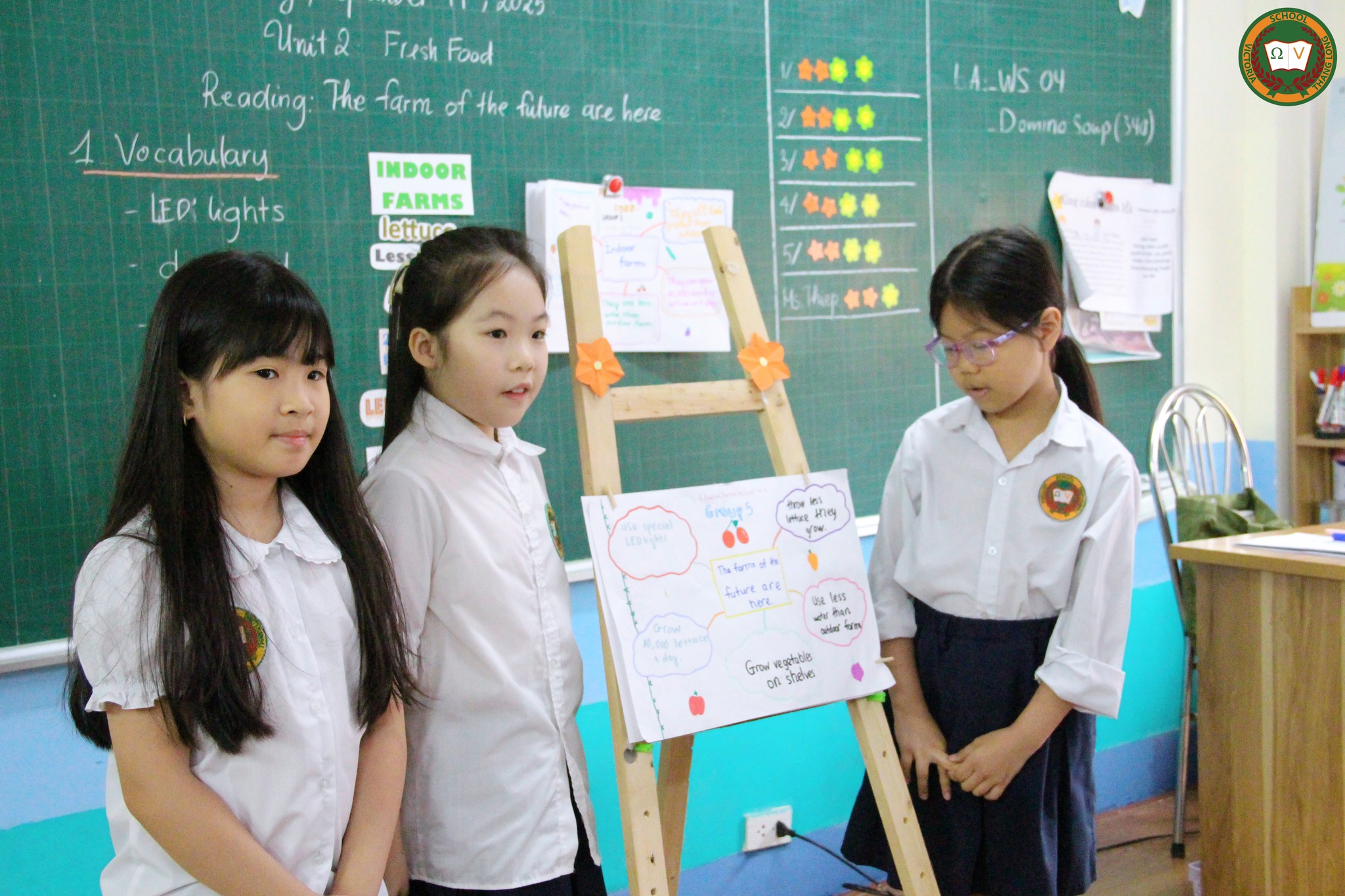 CÙNG VICSERS LỚP 4V0.1 ĐẾN VỚI CHUYÊN ĐỀ ESL READING – “INDOOR FARMING”