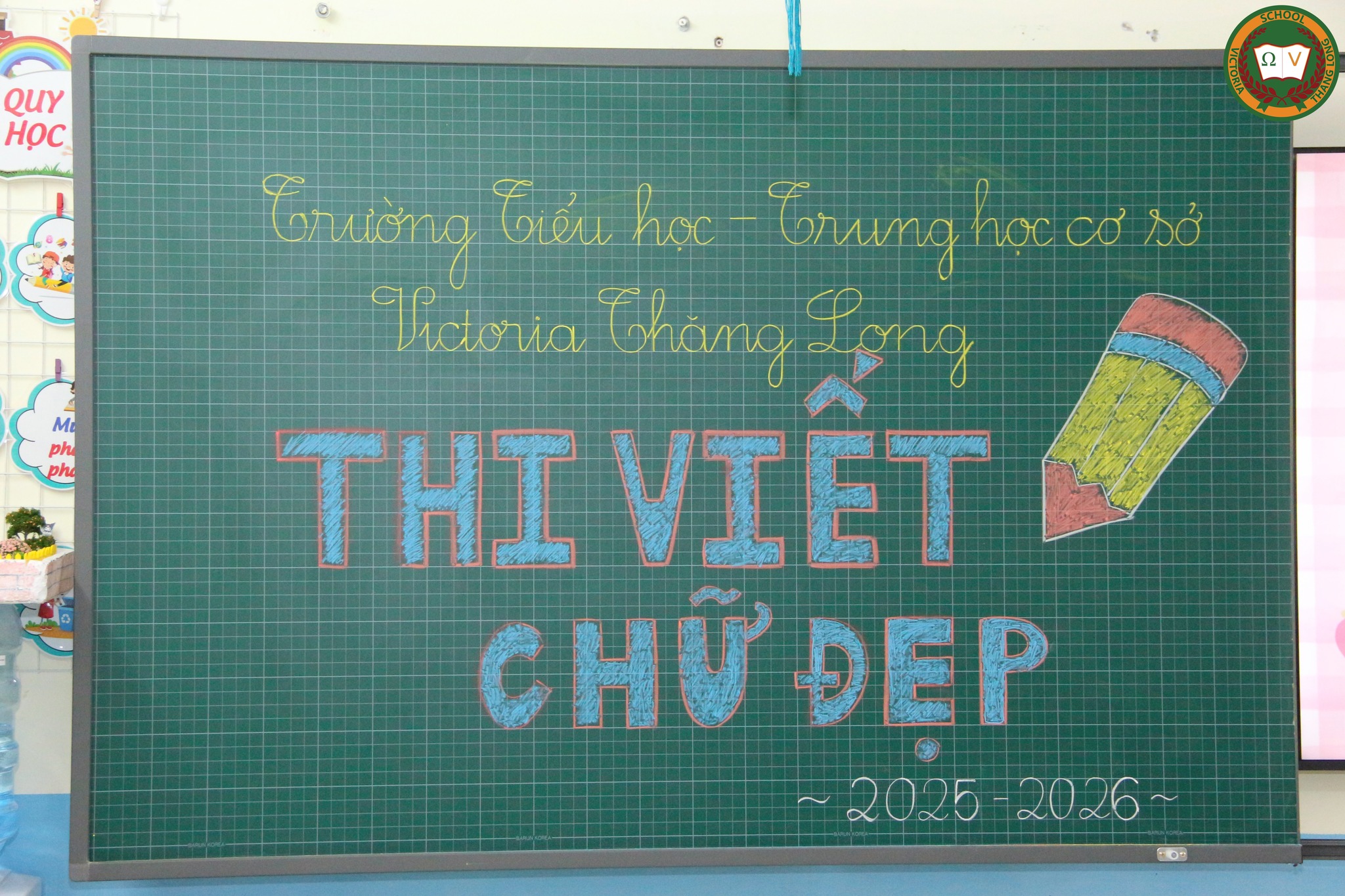 VICTORIA THĂNG LONG TỔ CHỨC THÀNH CÔNG CUỘC THI VIẾT CHỮ ĐẸP CẤP TRƯỜNG DÀNH CHO HỌC SINH KHỐI 1, 2, 3