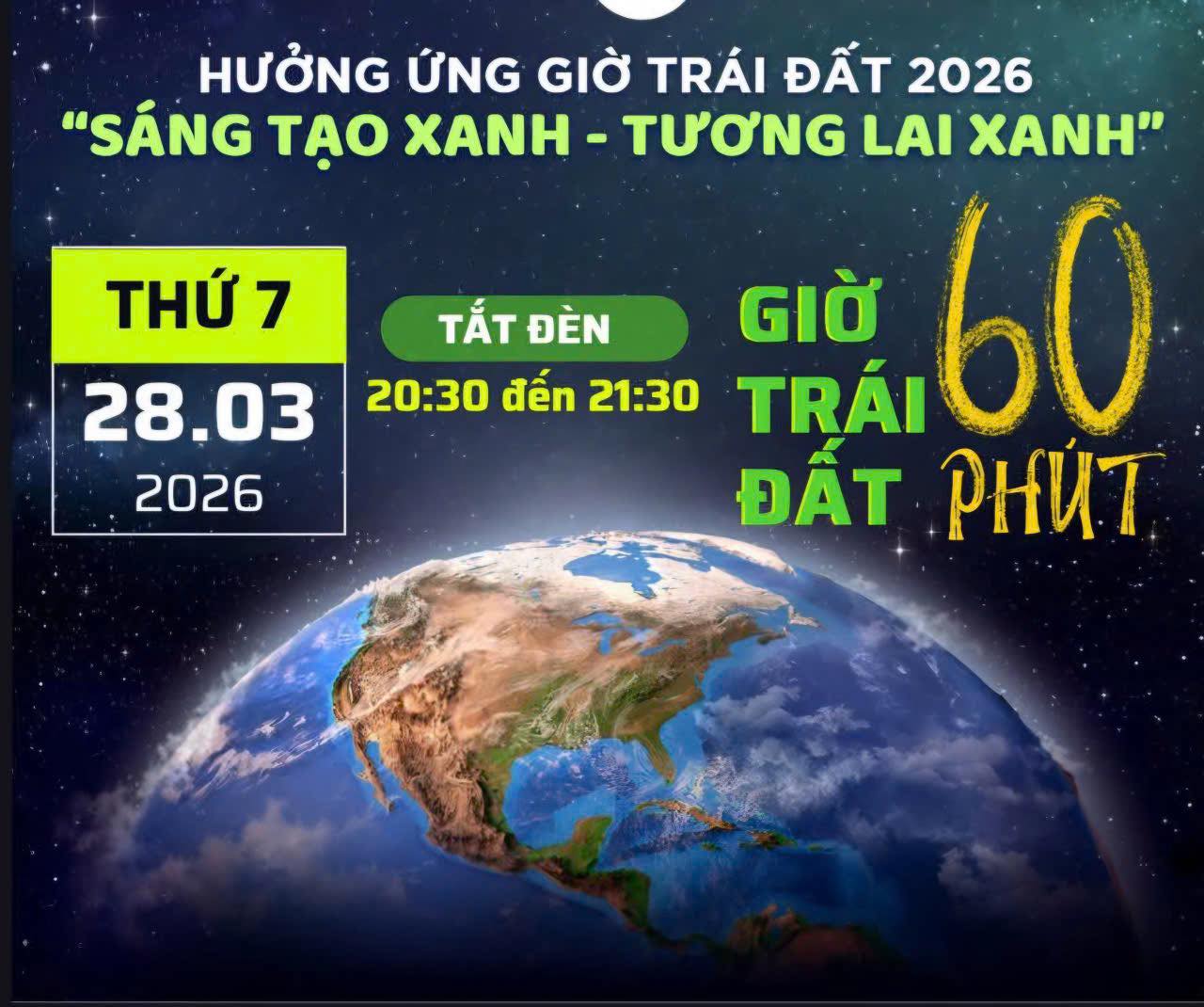 Victoria Thăng Long cùng chung tay hưởng ứng Giờ Trái Đất 2026 – “Sáng tạo xanh, Tương lai xanh”