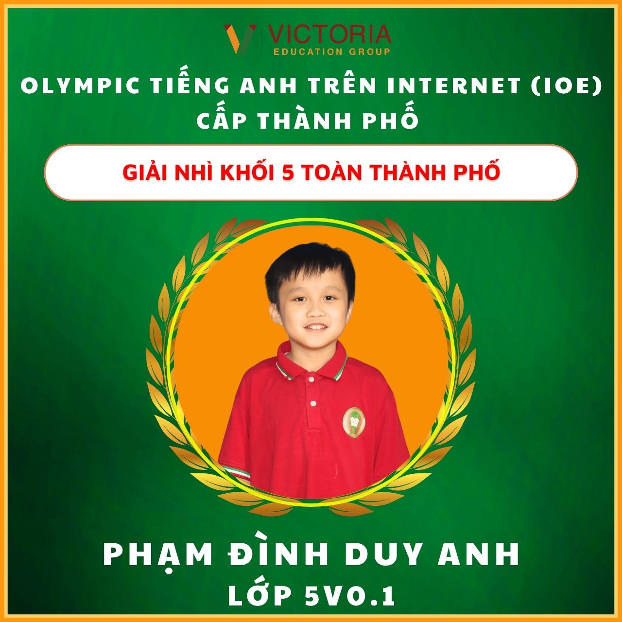 CHÚC MỪNG 44 VICSERS ĐẠT THÀNH TÍCH XUẤT SẮC TRONG KỲ THI IOE CẤP THÀNH PHỐ