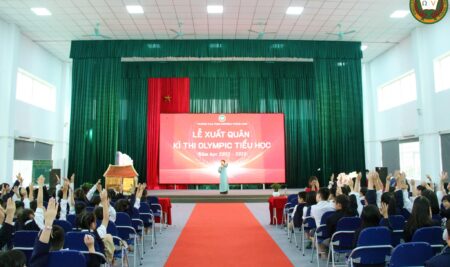 LỄ XUẤT QUÂN KỲ THI OLYMPIC TIỂU HỌC – VICSERS ĐÃ SẴN SÀNG CHINH PHỤC THỬ THÁCH