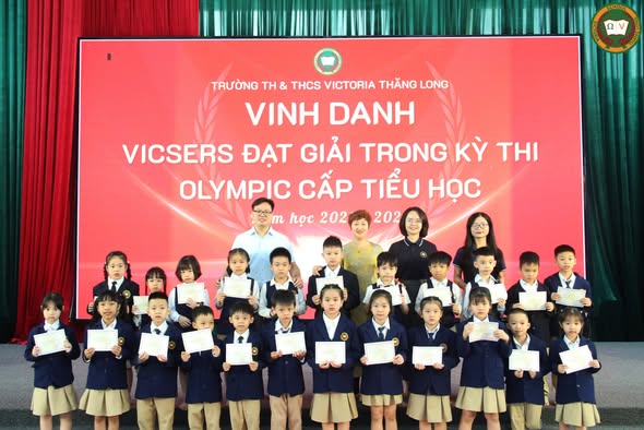 VINH DANH 157 VICSERS XUẤT SẮC ĐẠT GIẢI TRONG KỲ THI OLYMPIC TIỂU HỌC